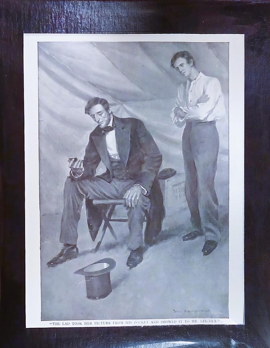 1909 President Abraham Lincoln Matted Antique 8x10 Print