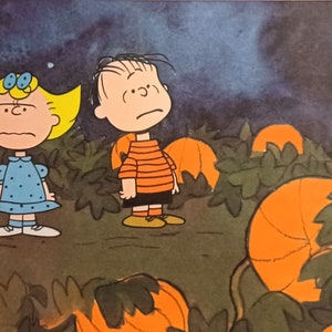1967 Great Pumpkin Charlie Brown Matted Vintage 8x10 Print