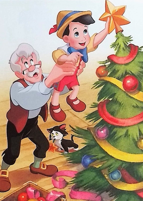 ピノキオ ディズニー クリスマス マット 8x10 プリント - Etsy 日本