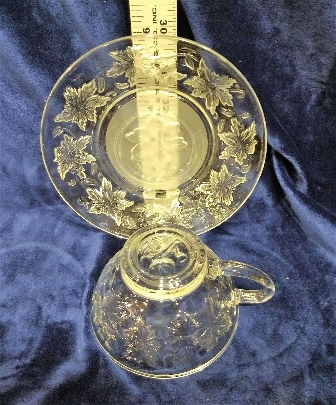 Fantasia Fine Crystal Princess House Cup & Saucer 517855 Etsy Canada