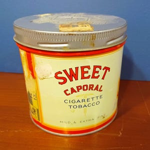Sweet Caporal Tobacco Tin