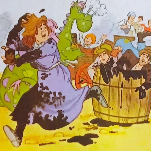 1977 Pete's Dragon Matted Vintage Disney Wydruk 8x10