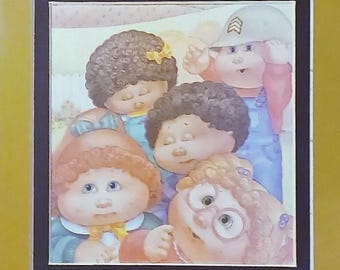 1987 Cabbage Patch Kids Passepartout Vintage 8x10 Tryck