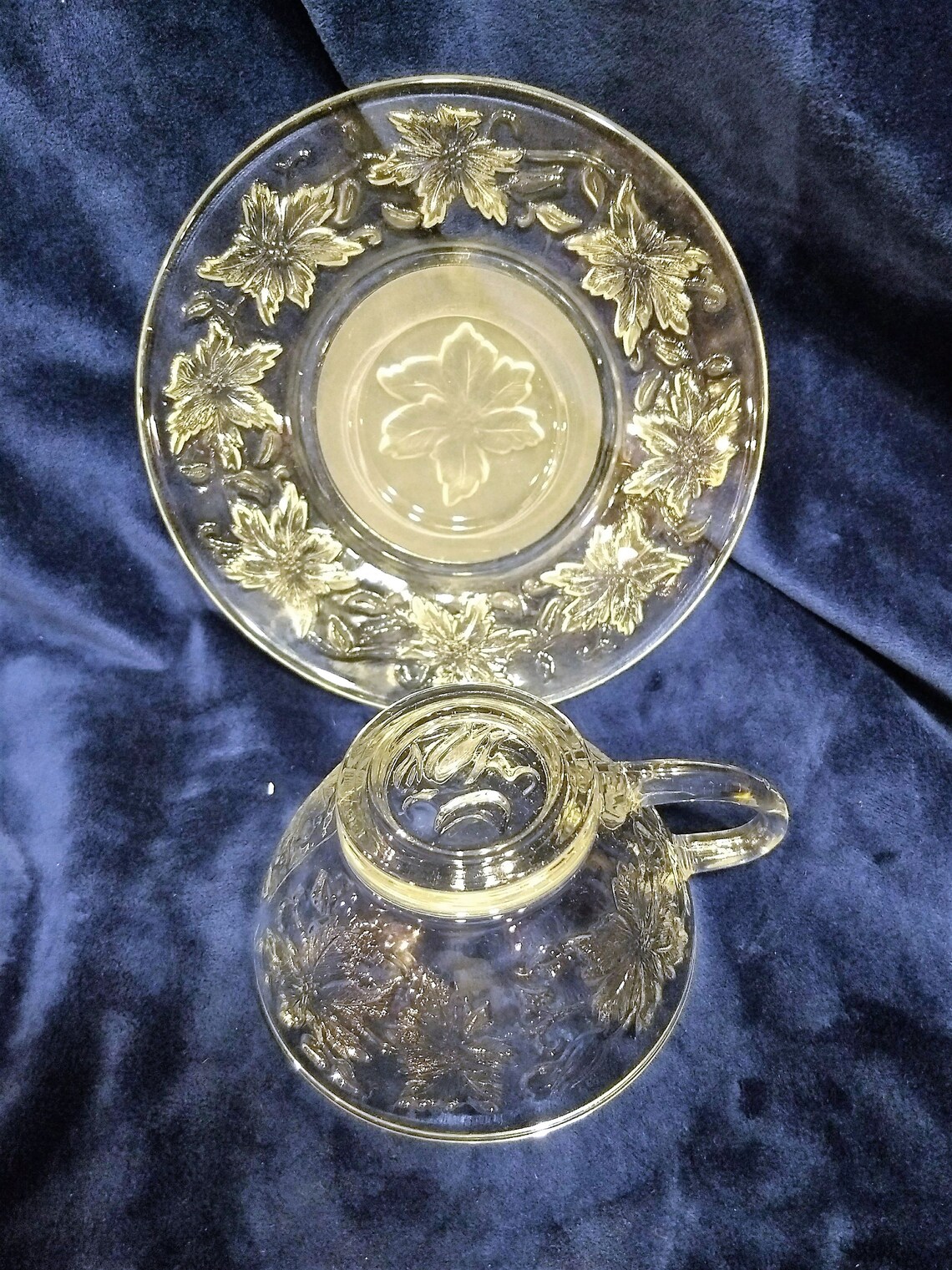 Fantasia Fine Crystal Princess House Cup & Saucer 517855 Etsy Canada