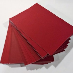 Lote de 20 tableros para enmarcar de 5 x 7 en color ROJO