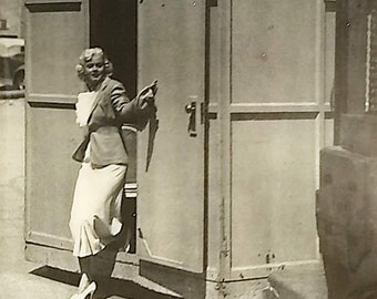 1937 Jean Harlow Movie Starlet Matted Vintage 11x14 Print