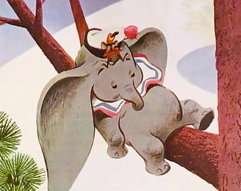 1965 Dumbo Matted Vintage Disney 8x10 Print