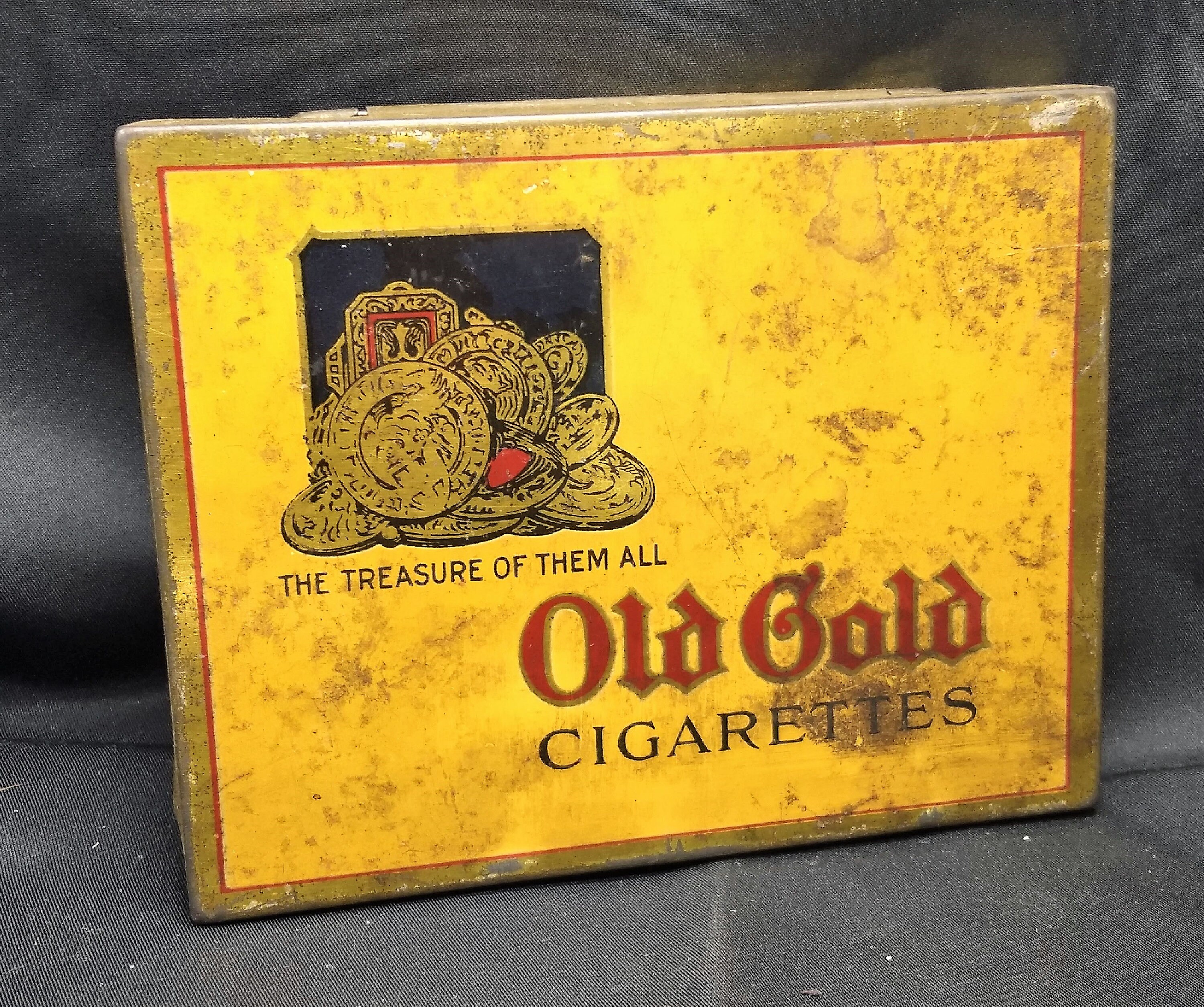 Old Gold Cigarettes Tin Tobacco