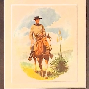 1958 Wyatt Earp Matted Vintage 8x10 Print