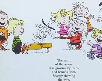 1965 Charlie Brown Christmas Matted Vintage Peanuts 8x10 Print Music