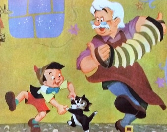 1965 Pinocchio Matted Vintage Disney 8x10 Print