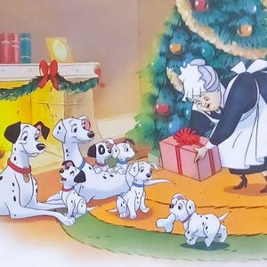101 Dalmatians Disney Christmas Matted 8x10 Print