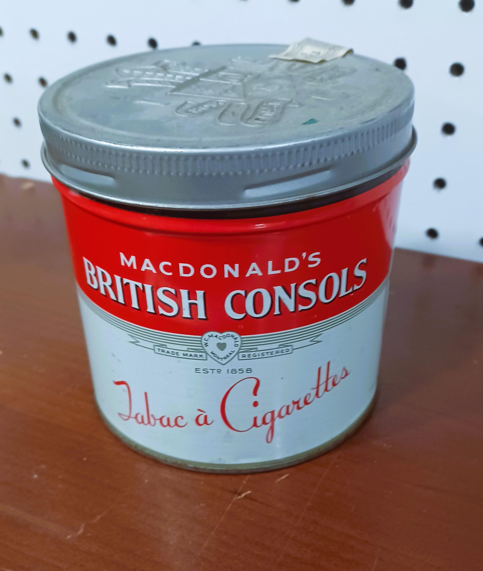 Macdonald's British Consols Tobacco Tin