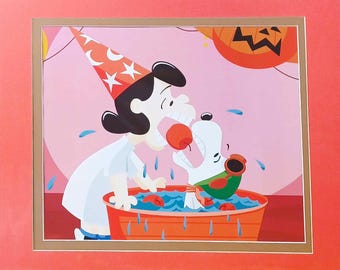 It's the Great Pumpkin Charlie Brown Matted Peanuts 11x14 Print