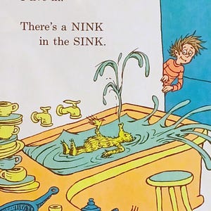 1974 Wocket in My Pocket Matted Vintage 8x10 Dr. Seuss Print