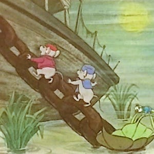 1977 The Rescuers Matted Vintage Disney 8x10 Print