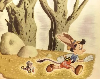 ピノキオ 1940 ウォルト ディズニー カルト アニメ映画ポスター復刻版
