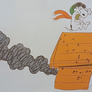 1967 Snoopy in The Great Pumpkin Charlie Brown Matted Vintage 8x10 Print