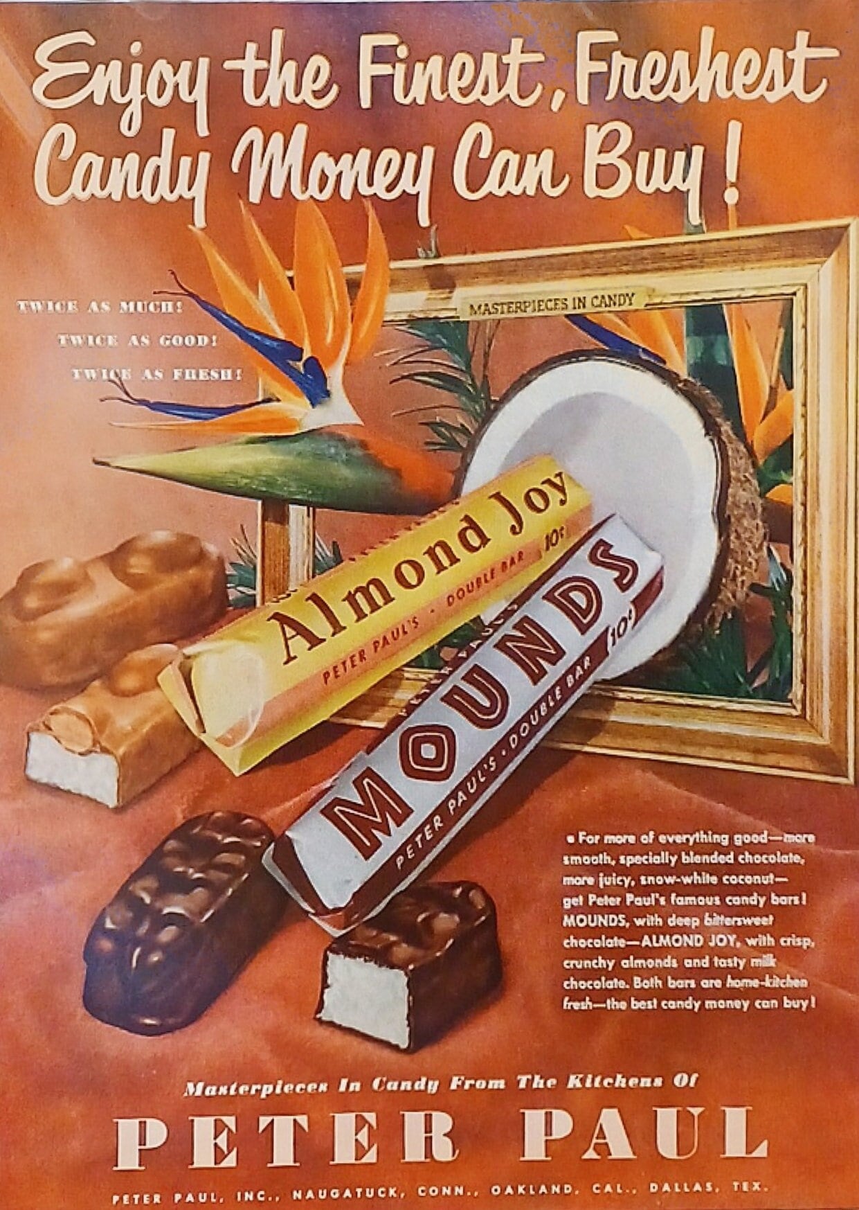 Almond Joy And Mounds Candy Bar