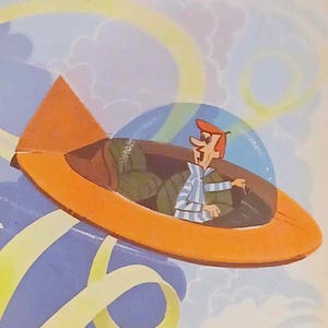 Gematteerde vintage George Jetson-print uit 1976 van 8 x 10