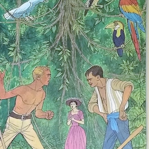 1965 Swiss Family Robinson Matted Vintage 8x10 Disney Print