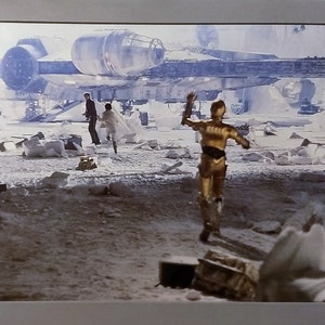 1980 Star Wars Original Einladungskarte Matted 11x14 Rebel Escape from Hoth