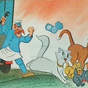 1970 The Aristocats Matted Vintage Disney 8x10 Print