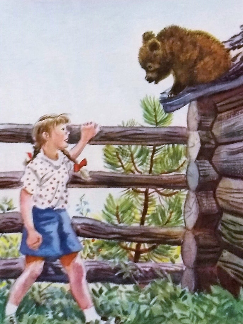 1955 Smokey Bear Matted Vintage 8x10 Print
