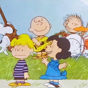 1971 Charlie Brown Music Matted Vintage Peanuts 8x10 Print