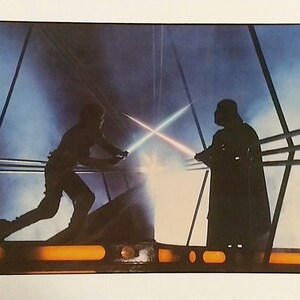 Luke Skywalker Vs Darth Vader 5x7 Star Wars Photo Etsy