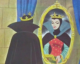 1952 Snow White's Evil Queen Matted Vintage Disney 8x10 Print Halloween