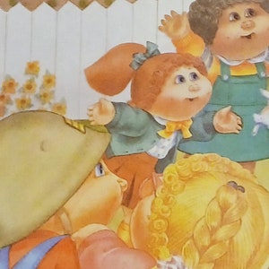 1987 Cabbage Patch kinderen gematteerde vintage print 8 x 10