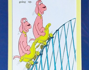 1961 Go Dog Go emmêlés vintage impression Dr. Seuss 8 x 10