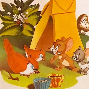 1951 Tom & Jerry Matted Vintage 8x10 Print