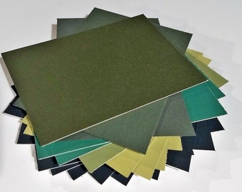 Lot of 20 5x7 Mat Boards GREEN