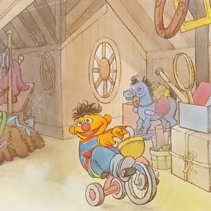 1987 Bert & Ernie Matted Vintage Sesame Street 8x10 Print