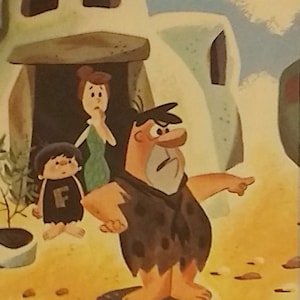 1961 Flintstones Matted Vintage 8x10 Print