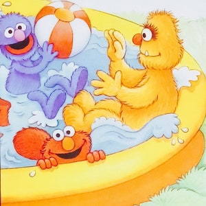 Elmo Matted 8x10 Sesame Street Print Swimming Pool