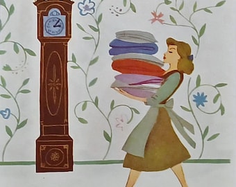 1950 gematteerde Assepoester Disney-print 8 x 10