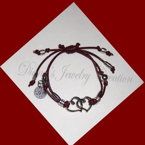 Lederarmband - Boho-Stil- und versilberten tibetische Perlen und Anhänger