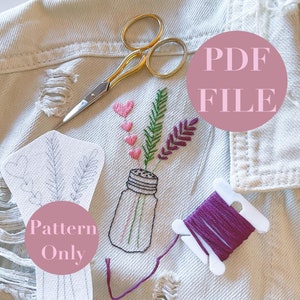 Hand Embroidery Pattern - PATTERN ONLY - DIY - Practical Magic - Crafting - Embroidery  - Digital Download - diy Project