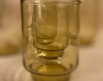 Bicchieri vintage Libbey "Bolero" - Set di 5 (2x12oz, 3x8oz) Bicchieri di metà secolo