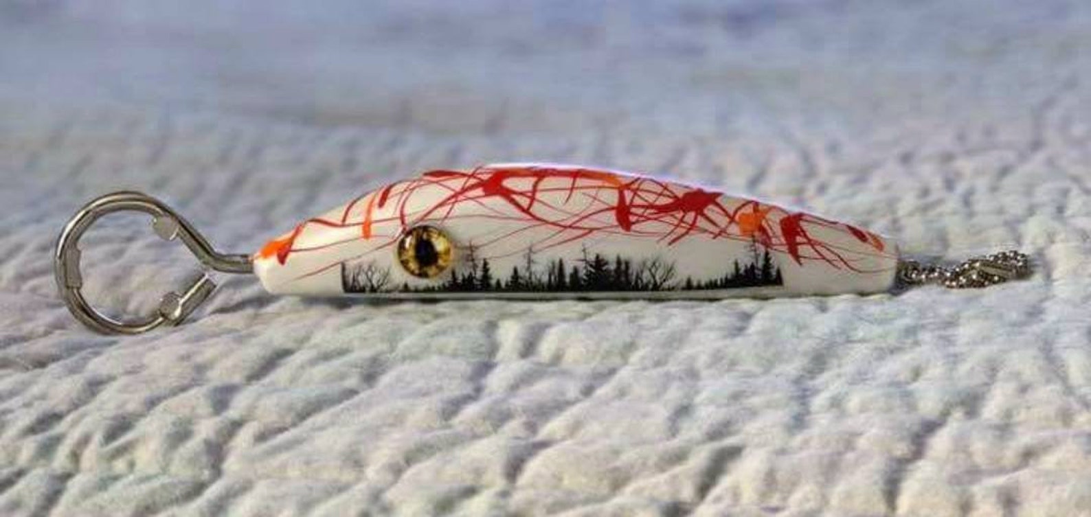 Wooden Fishing Lure Bottle Opener / Woods Themed Etsy