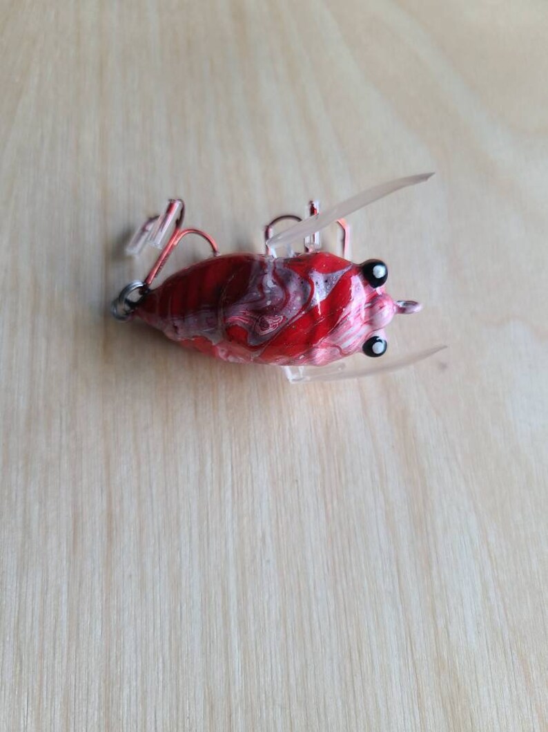 Modern Hard bait / Plastic Frog Lure and Bug Lure / Magic Red Etsy