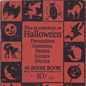 PDF Reproduction - 1926 - Dennison&#39;s Bogie Book - Vintage Halloween Costume Party  - Instant Download