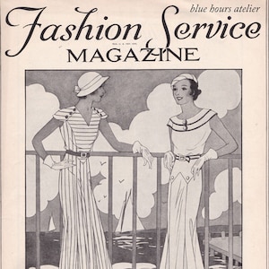 1930 年代のヴィンテージ ファッション サービス マガジン 1938