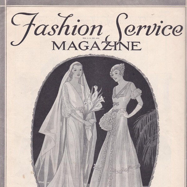 PDF Reproduction - 1932 March Fashion Service - Woman's Institute - Instant Download