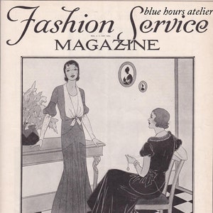 PDF Reproduction - 1931 October - Woman&#39;s Institute Fashion Service Magazine - Instant Download