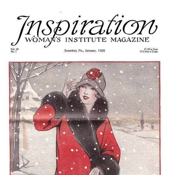 PDF Reproduction - 1926 January - Inspiration Magazine - Woman's Institute - Instant Download