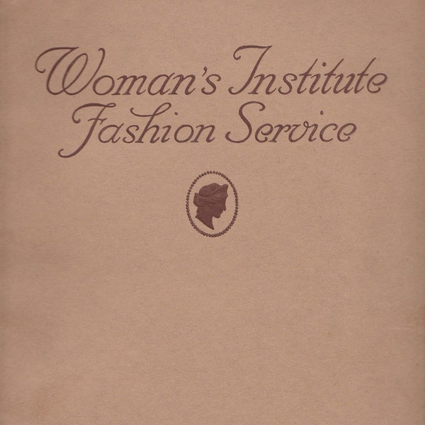 PDF Reproduction - 1921-1922 Fall and Winter - Woman's Institute Fashion Service - Instant Download